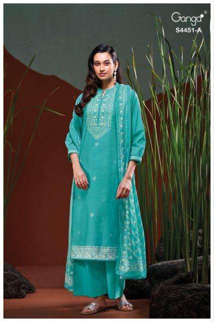 Ganga felora 4451 Surat dress material market