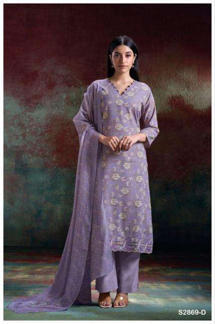 Ganga hlaing 2869 Wholesale dress materials market in india