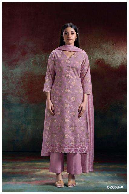 Ganga hlaing 2869 Wholesale dress materials market in india