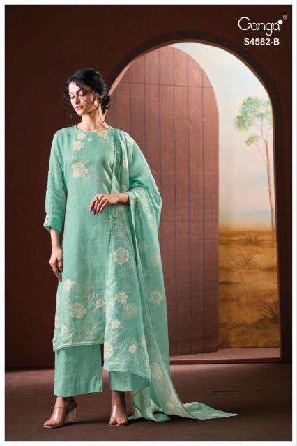 Ganga ieris 4582 dress material manufacturers in hyderabad