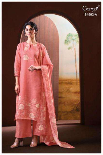 Ganga ieris 4582 dress material manufacturers in hyderabad