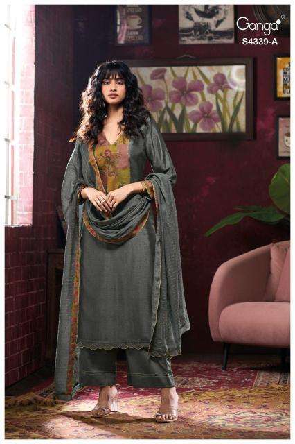 Ganga maven 4339 Dress material wholesale market