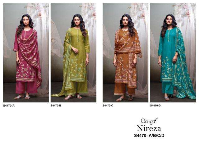 Ganga nireza 4470 Wholesale dress materials in Surat