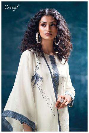 Ganga oviya 3609 Wholesale dress materials suppliers