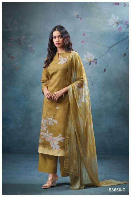 Ganga pankhuri 3656 Dress material manufacturers in Surat
