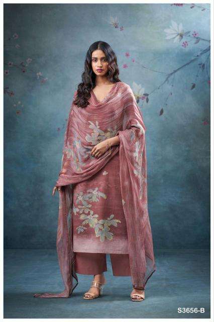 Ganga pankhuri 3656 Dress material manufacturers in Surat