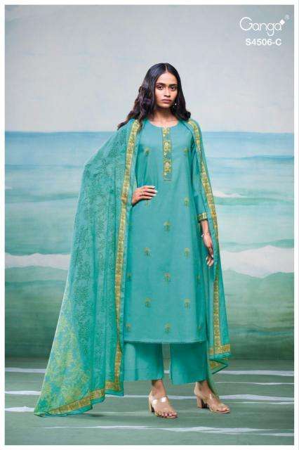 Ganga sveaa 4506 Wholesale Dress materials manufacturer in ahmedabad