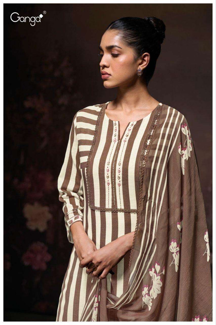 Ganga Ziana 3685 Kolkata cotton dress materials