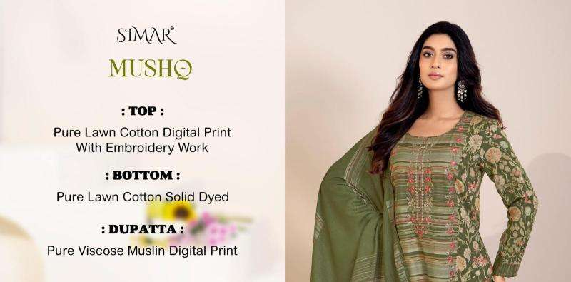 Glossy mushq Surat dress materials wholesale market