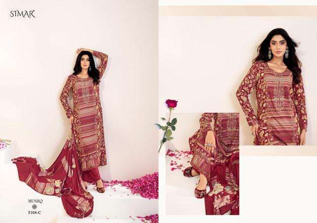 Glossy mushq Surat dress materials wholesale market