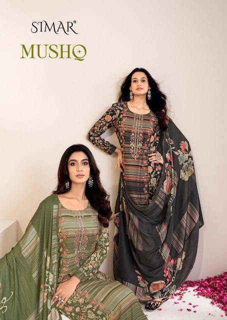 Glossy mushq Surat dress materials wholesale market
