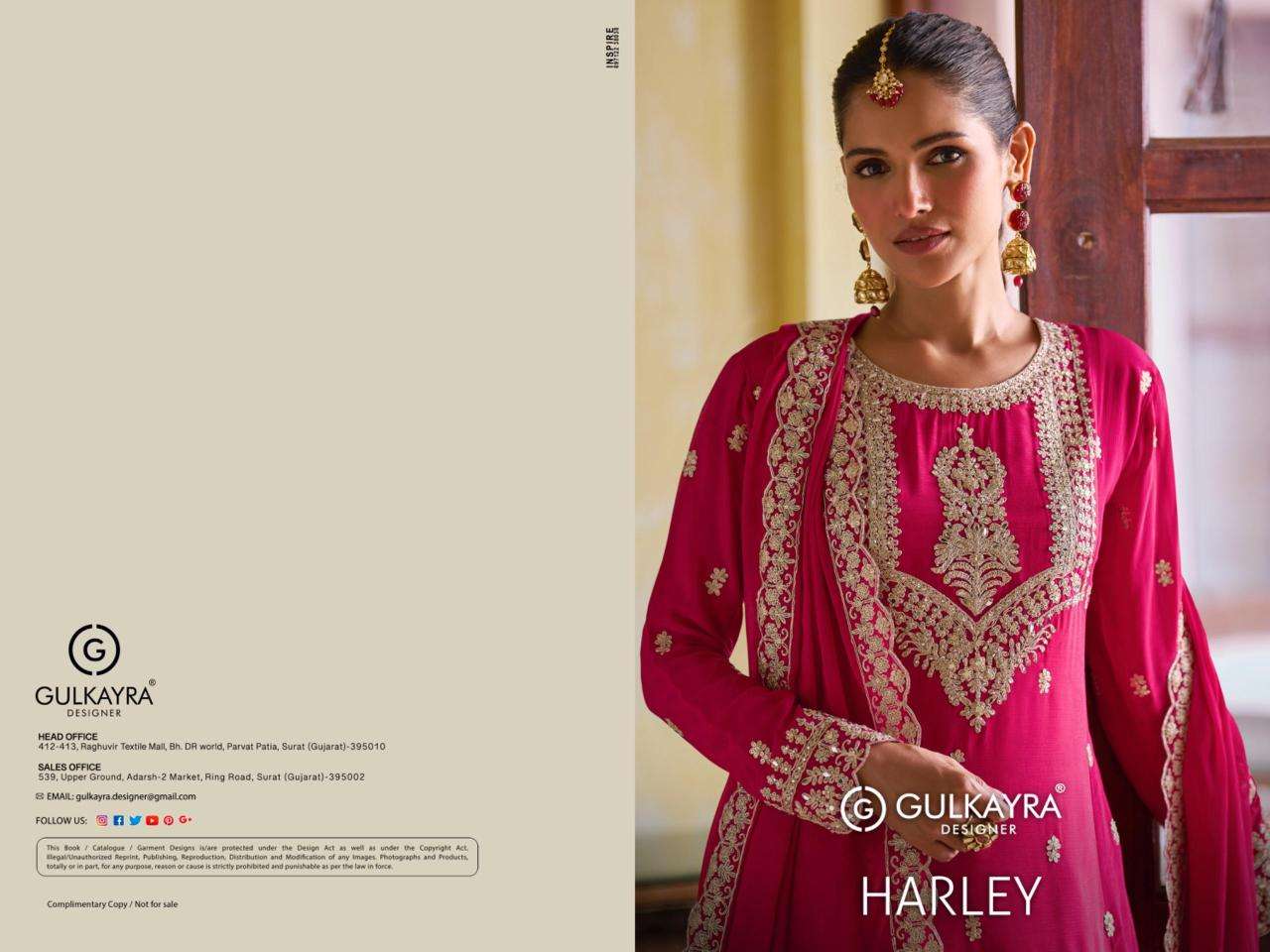 Gulkayra harley Designer Salwar kameez wholesale