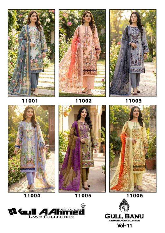 Gull aahmed gull banu vol- 11 salwar suit  suppliers in Kolkata
