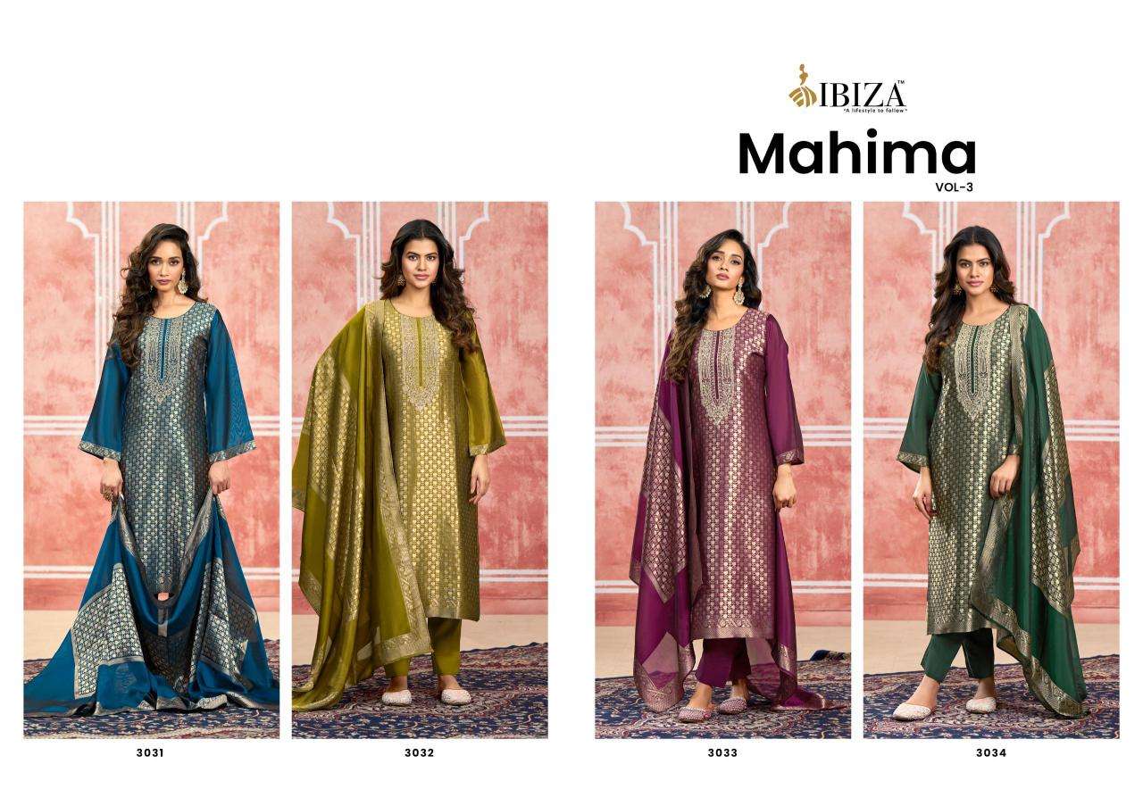 Ibiza mahima vol-3 Dress materials for women