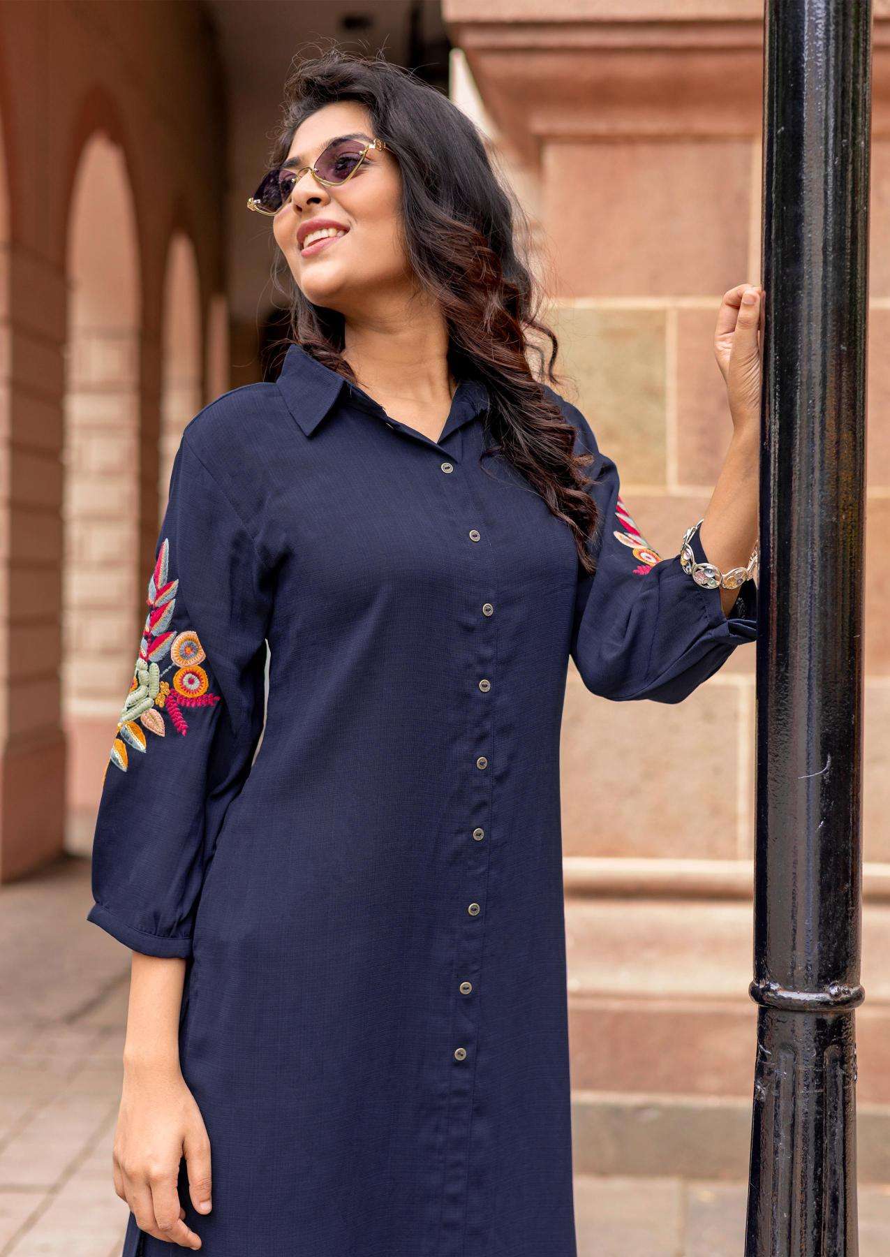 Kadlee blue bell coord set Kurti wholesale website