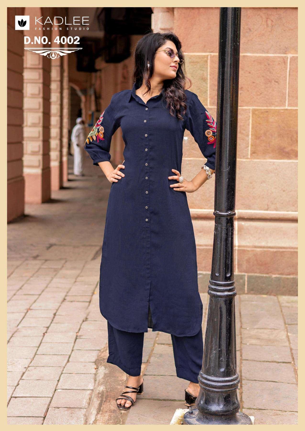 Kadlee blue bell coord set Kurti wholesale website