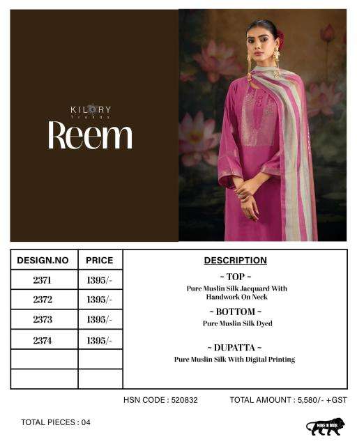 Kilory reem Wholesale dress materials suppliers in Kolkata