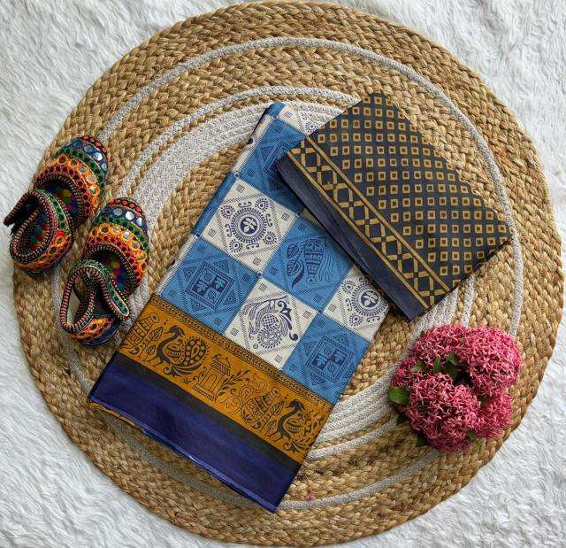 Lakhani lavynya cotton Saree wholesale textile market