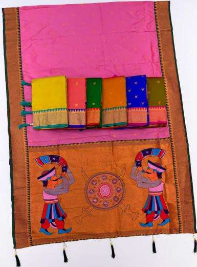 Malhar jijau paithani silk Saree wholesale market in Mumbai