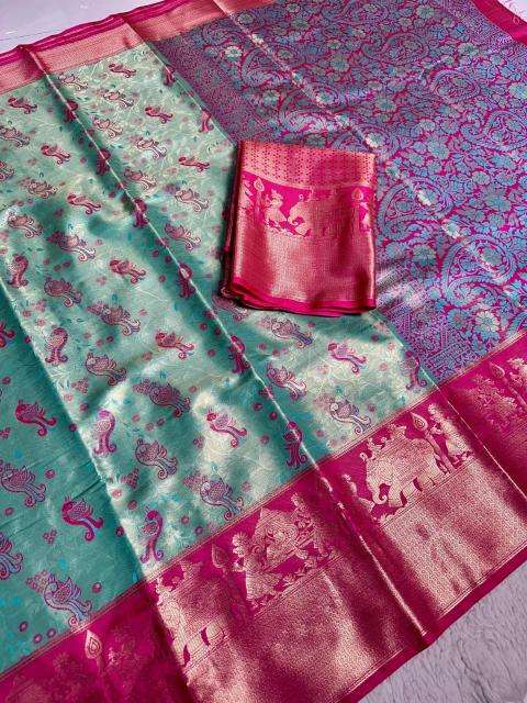 Malhar kanjivaram silk Wholesale saree suppliers in Surat