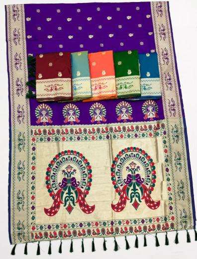 Malhar mayurika paithani Surat textile market sarees