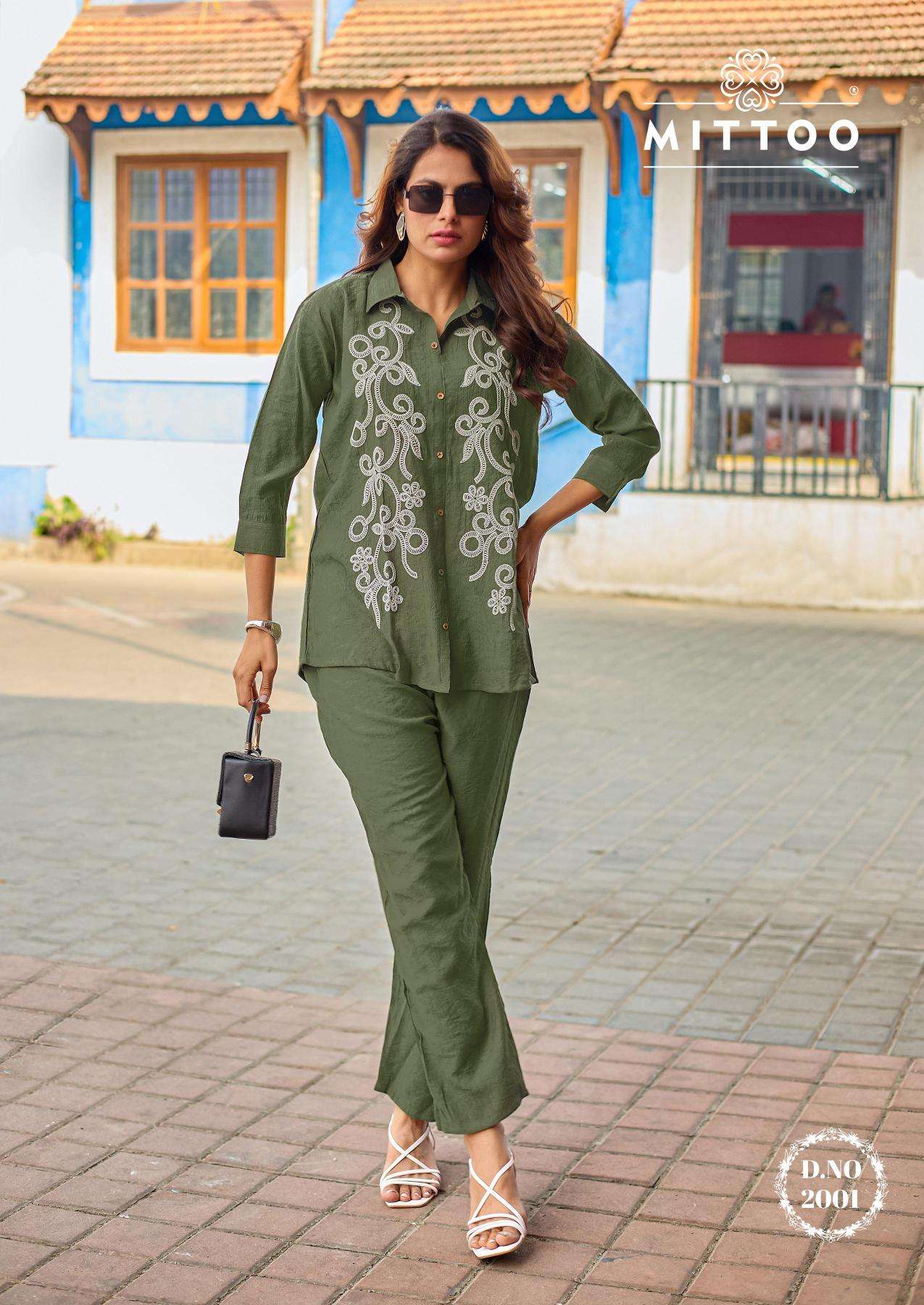 Mittoo fantasy coord set Ladies Kurtis at wholesale price in Kolkata