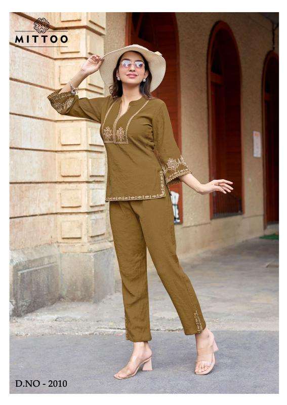 Mittoo korra vol 2 coord set Kurti exporter in Kolkata