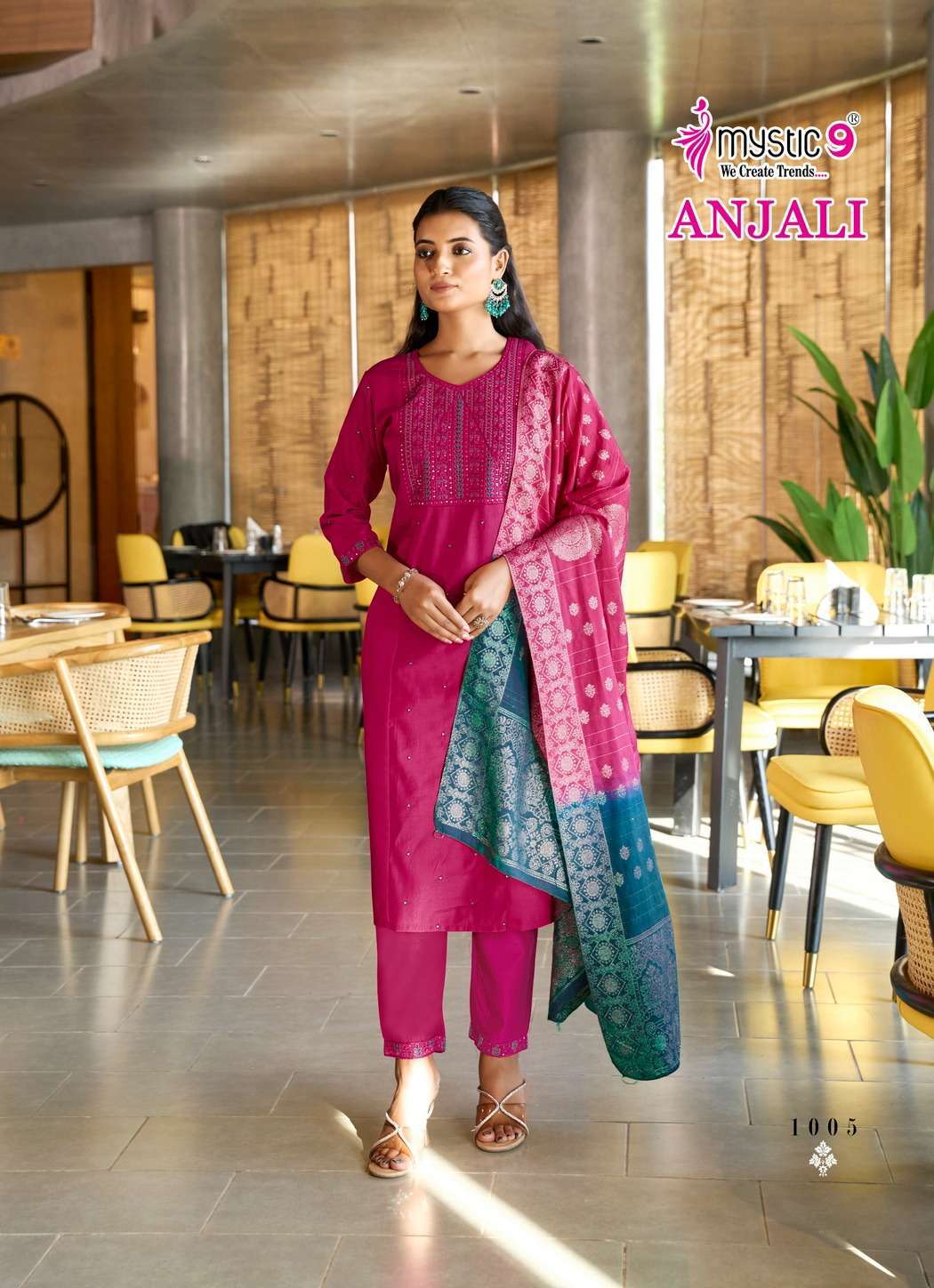 Mystic9 anjali vol 1 Kurti wholesale market in Kolkata