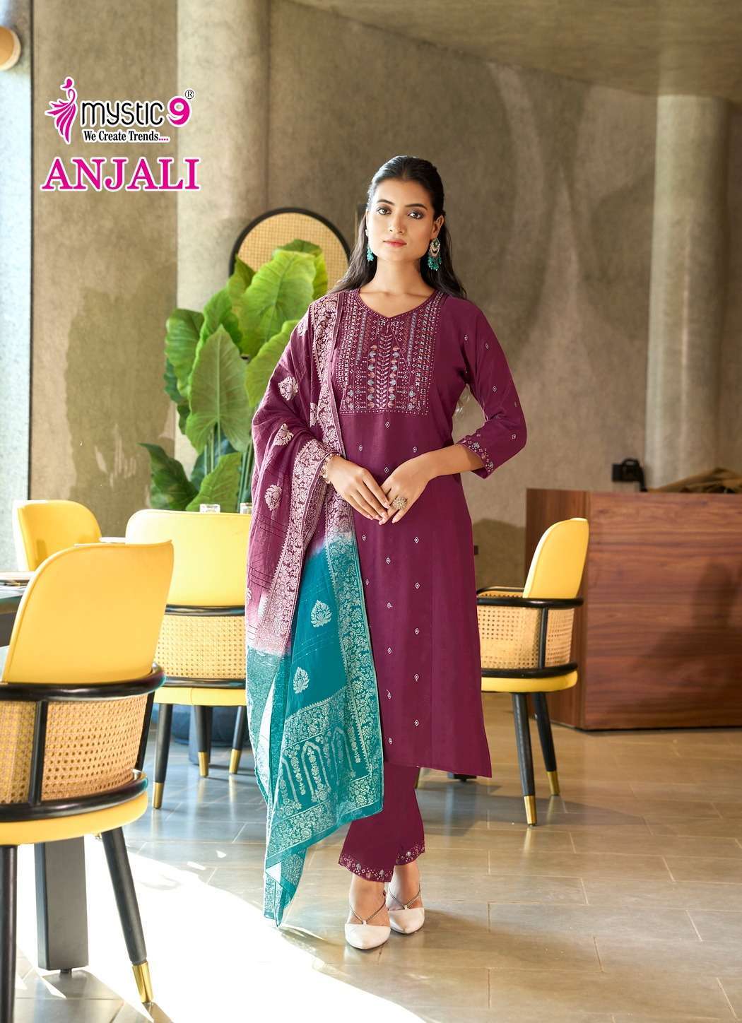 Mystic9 anjali vol 1 Kurti wholesale market in Kolkata