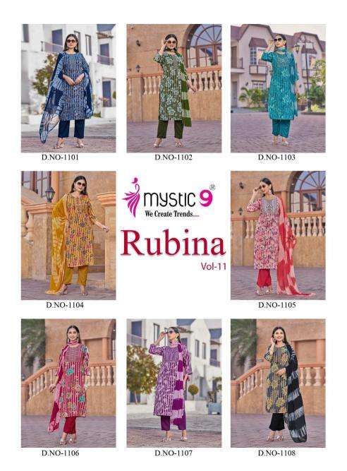 Mystic9 rubina vol 11 Latest Kurti designs in Gujarat