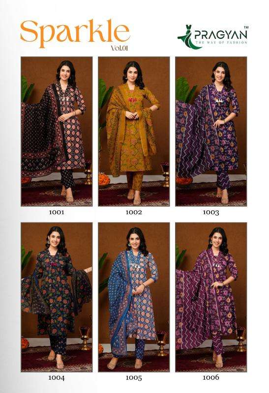 Pragyan sparkel vol 1 Wholesale Kurti manufacturer