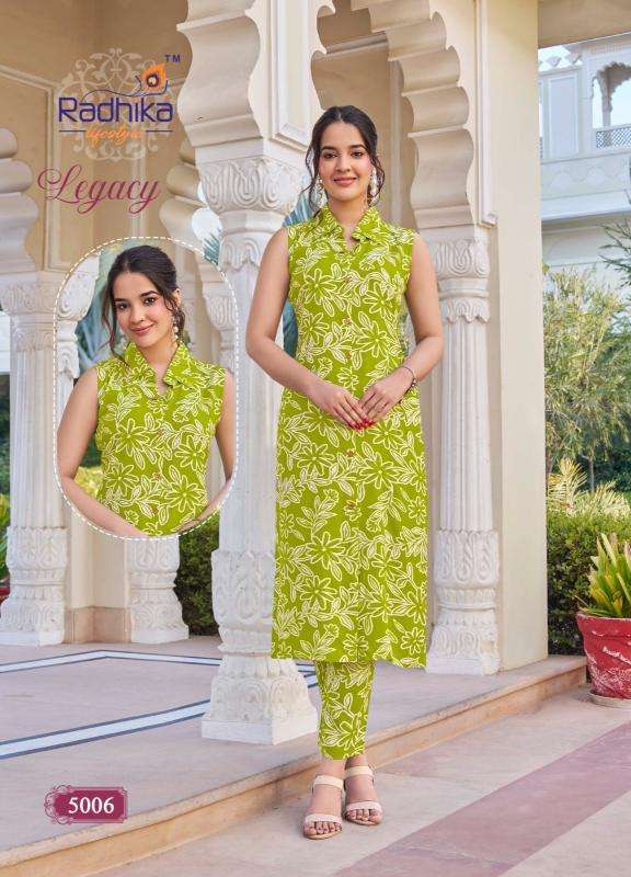 Radhika lifestyle legacy vol 5 coord set Kurti manufacturers in Gujarat
