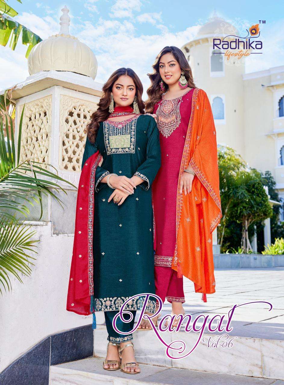 Radhika rangat vol 6 Kurti wholesale online