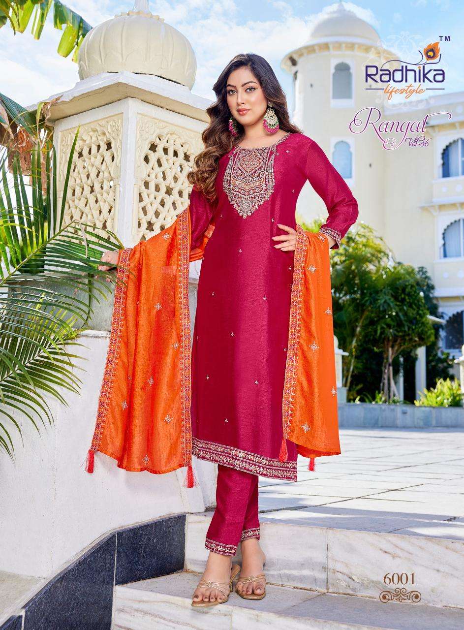 Radhika rangat vol 6 Kurti wholesale online