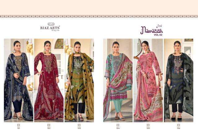 Riaz arts nawazish vol 2 Bulk dress material suppliers in Kolkata