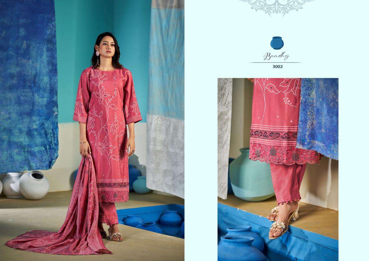 Sargam bandhej Wholesale dress materials for boutiques