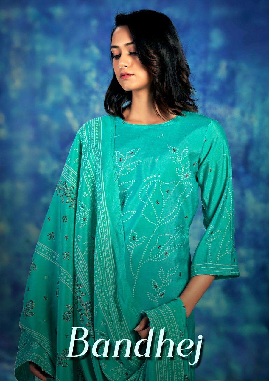 Sargam bandhej Wholesale dress materials for boutiques