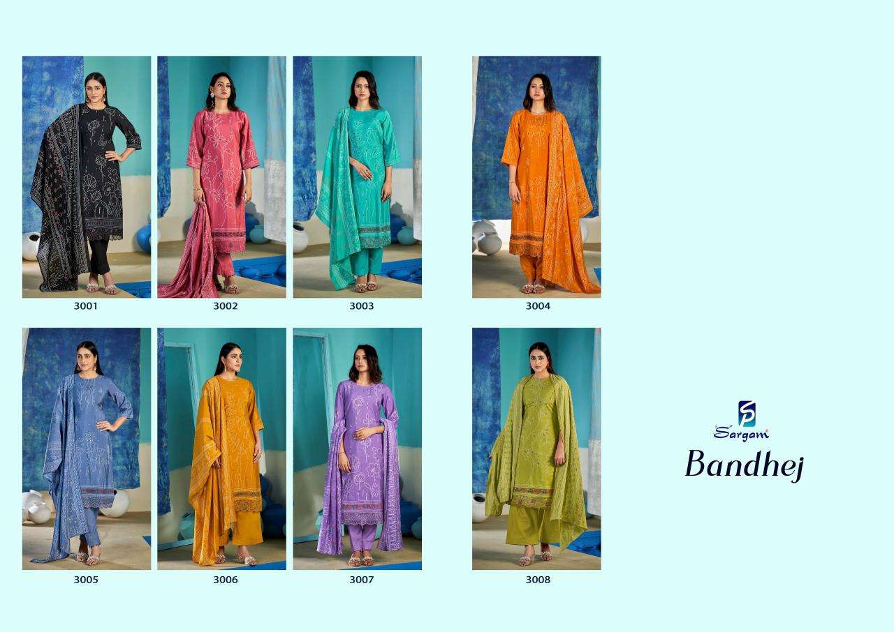 Sargam bandhej Wholesale dress materials for boutiques