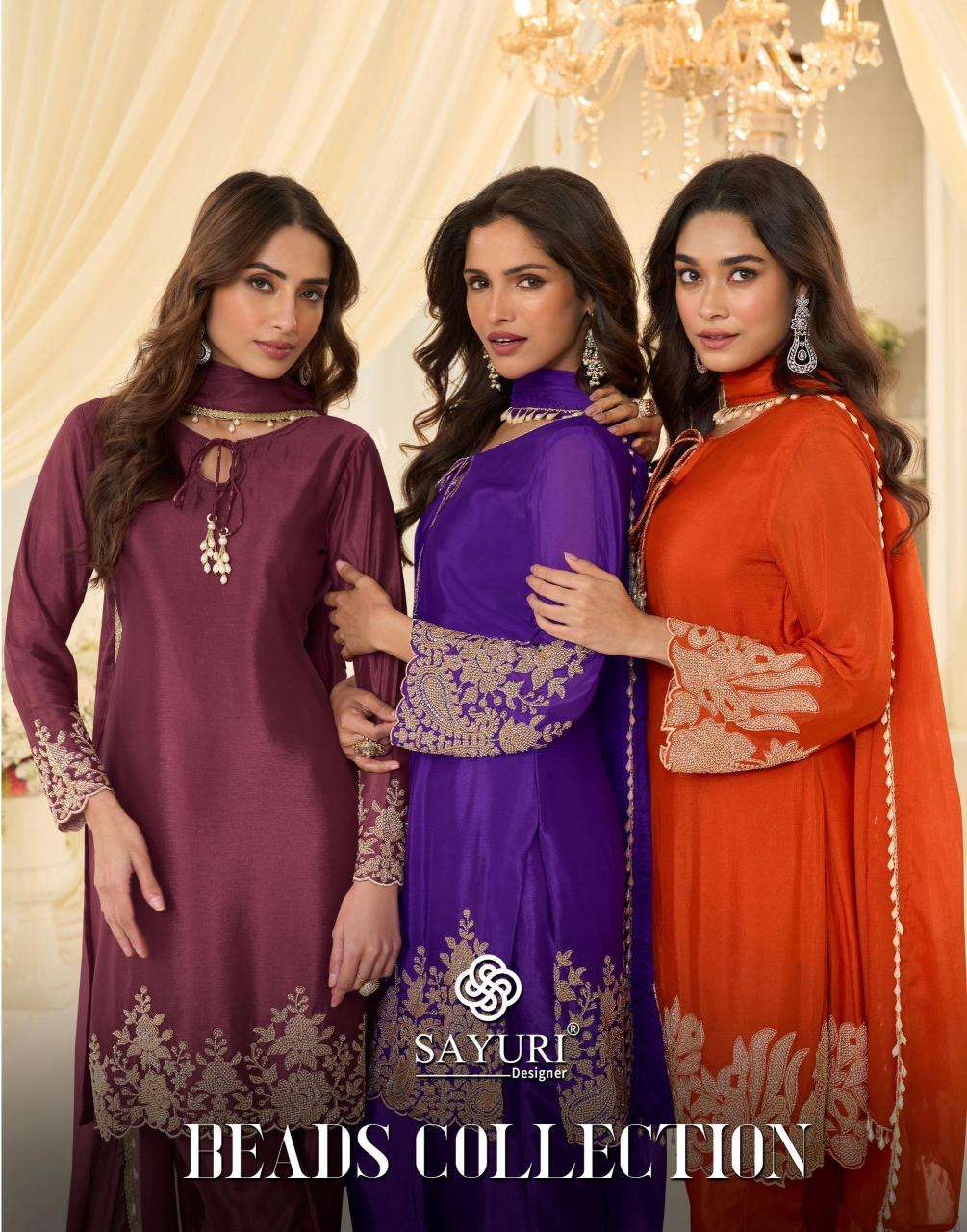 Sayuri beads pakistani wholesale salwar kameez