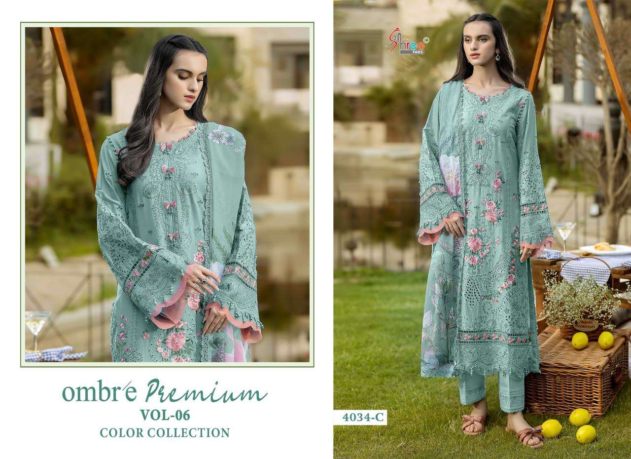 Shree fab ombre lawn collection vol-6 salwar suite wholesale market