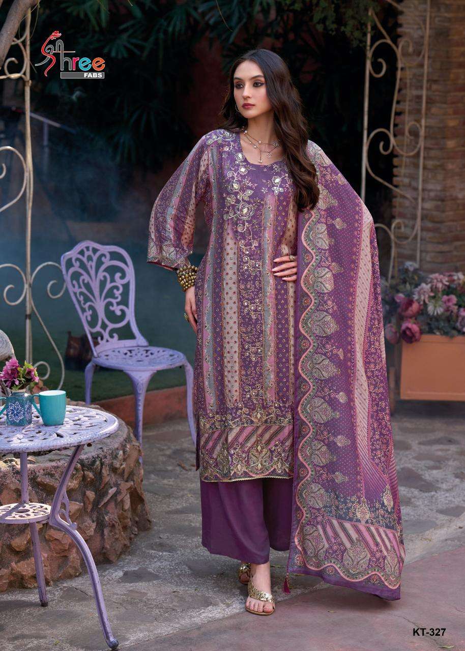 Shree fabs KT - 327 Surat dress material manufacturers