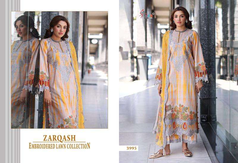 Shree fabs zarqash embrodered lawn Salwar Kameez manufacturers in India