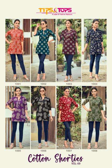 Tips & tops cotton shorties vol 9 Kurti wholesale market online