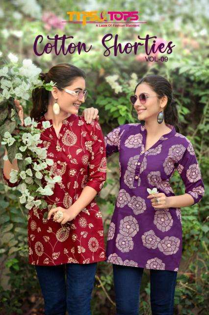 Tips & tops cotton shorties vol 9 Kurti wholesale market online