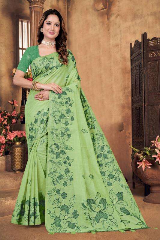 Tulsi WEC-1001 cotton Wholesale Saree Market in West Bengal