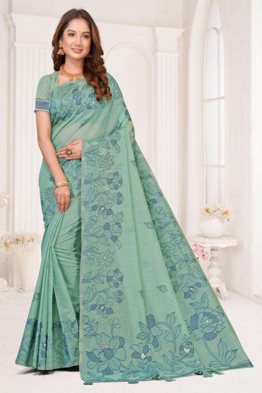 Tulsi WEC-1002 cotton Kolkata Saree Wholesale Market