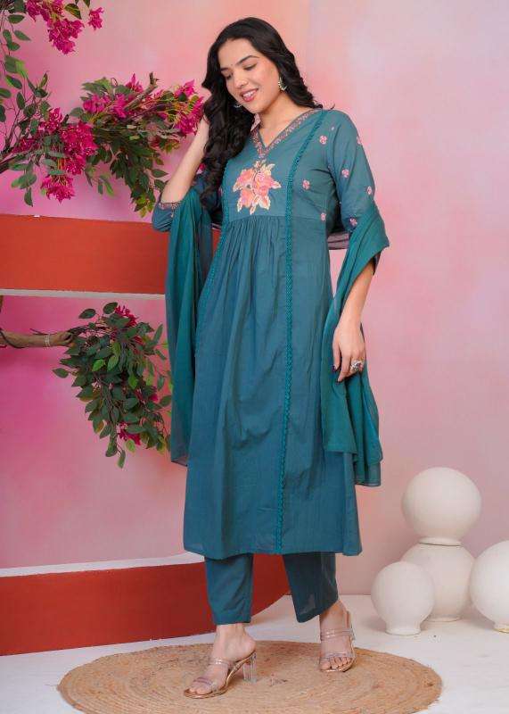 Valerius 3pcs Latest kurti designs for wholesale in Pune