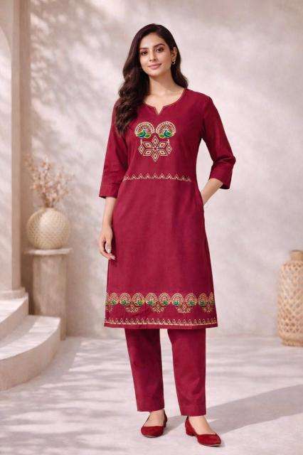 Valerius dhabhu cotton coord set Kurti wholesale market in India