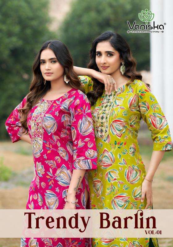 Vaniska trendy barlin vol 1 Kurti wholesale in Mumbai