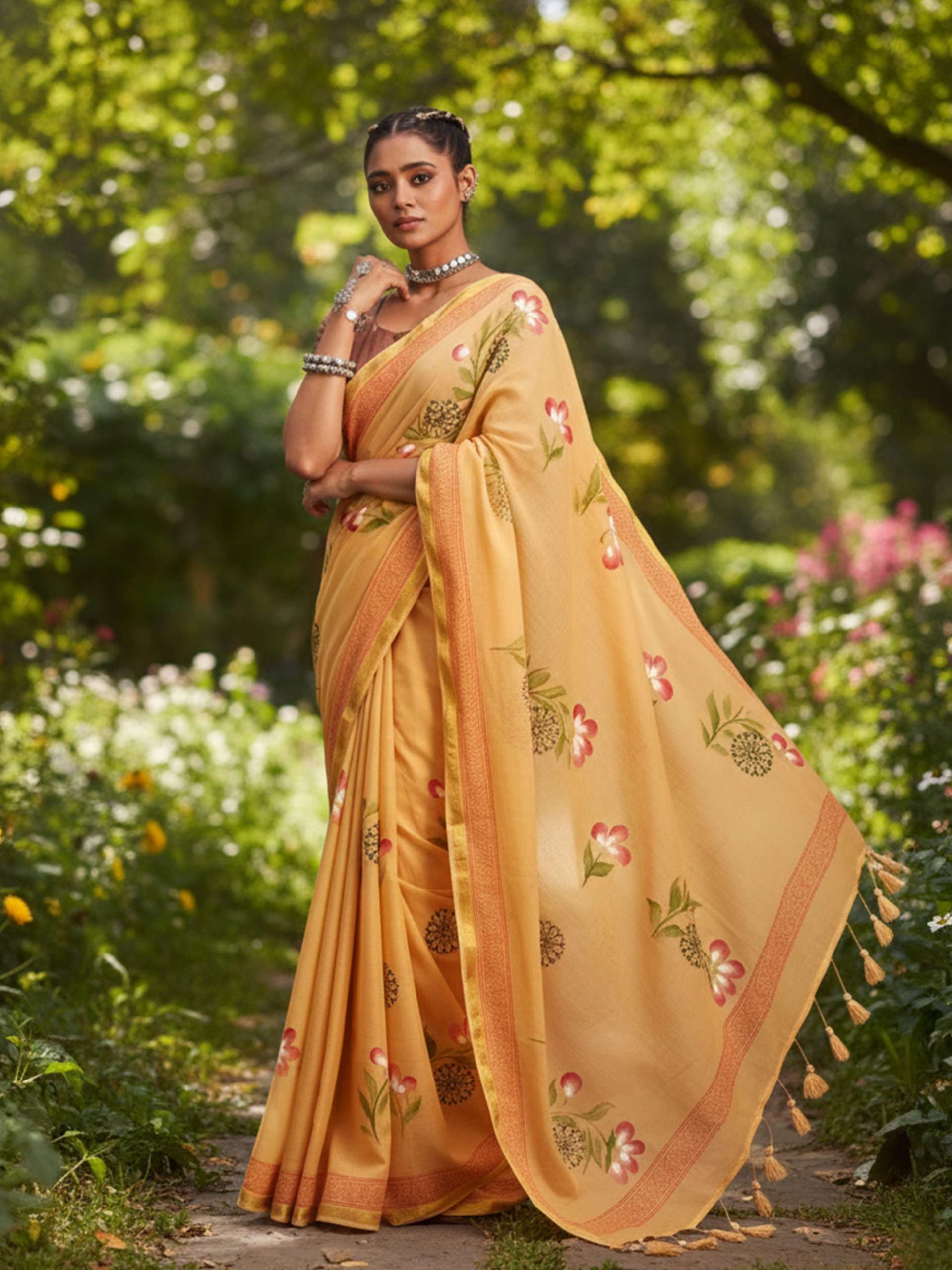 Vastra pujya Casual wear sarees wholesale